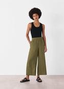 Whistles Linen Pocket Trousers Khaki