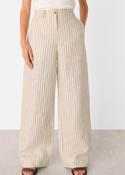 Whistles Linen Stripe Trousers
