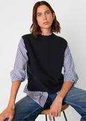 Whistles Navy Wool Sleeveless Tank