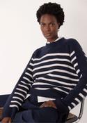 Whistles Wool Mix Contrast Stripe Knit