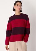 Whistles Wool Mix Wide Stripe Knit