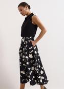 Phase Eight Mavis Black Floral Print Skirt image