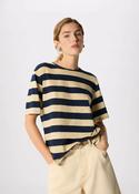 Whistles Navy Wide Stripe Tee image