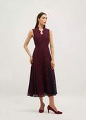 Hobbs Quin Lace Dress Plum Midnight image