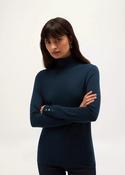 Hobbs Lara Merino Rollneck Jumper Deep Water Blue image