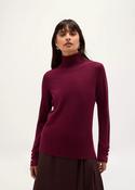 HOBBS Lara Merino Rollneck Jumper Warm Plum image