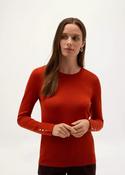 Hobbs Penny Merino Jumper Deep Orange image