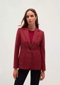 Hobbs Lilla Wool Jacket Pink Multi image