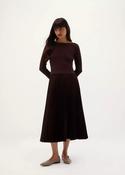Hobbs Lucinda Knitted Dress Alder Brown