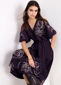 Phase Eight Mabel Print Midi Dress Purple