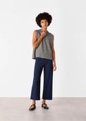 Whistles Navy Camilla Wide Leg Trouser