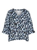 Leopard Print V-Neck Top
