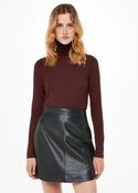 Whistles Essential Ribbed Polo Burgundy image