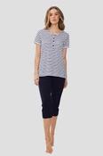 PASTUNETTE DARK BLUE PYJAMA WITH BUTTONS