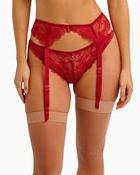 FREYA CHERRY FASCINATE SUSPENDER BELT
