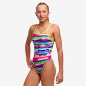 Funkita Girls Single Strap One Piece Paint Patch