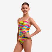 Funkita Girls Single Strap One Piece Maybe Wavy image