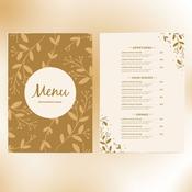 Simple restaurant menus