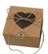 Heart-shaped paper gift box - 4 / Brown