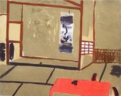 Elizabeth Blackadder, Kyoto with red laquer table