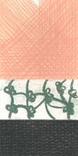 John Noel Smith, Untitled (Peach, Green Flowers, Black)