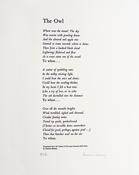 Seamus Heaney, The Owl, Translated from the Italian of Giovanni Pascoli