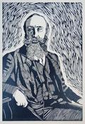 Mary Plunkett, George Noble Count Plunkett linocut