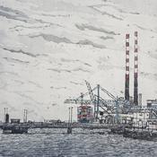 Susan Early, Poolbeg Chimneys- from the Liffey
