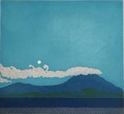 Morning moonrise over Slieve Foys