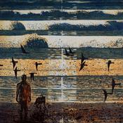 Artist Observing sunrise