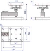 KBSN ASSEMBLY KITS WITH A SPHERICAL JOINT FOR SHEAR BEAM LOAD CELLS