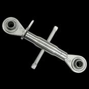 "LNK2635": Galvanized stay rod with ball-and-socket joints