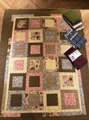 Walled garden flannel mixed with cotton Quilt kit