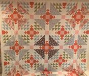 Bouquet in Green Acres garden quilt kit