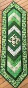 Braided  Table Runner Kit with shamrock fabric image