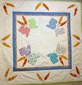 Bunnies in the Garden, baby quilt kit