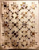 Sand Dunes flannel quilt in browns and beige kit image