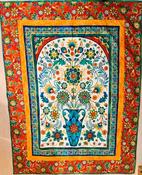 Boho Blooms colourful lap quilt kit image