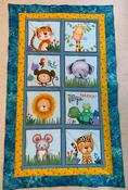Baby quilt with Jungle animals , kit