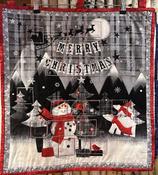 Christmas Advent Black and Red panel