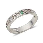 Celtic Jenna Ring in White Gold or Platinum image