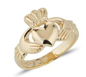 Gents Claddagh Ring in Gold