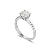 Platinum Solitaire ring 4 claw with 1/2 carat D colour Diamond