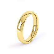 Wedding Ring Court Shape 5mm in Yellow Gold image