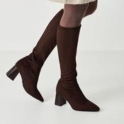 Tamaris Block Heeled Knee Boots - 25528-47 -  Brown image