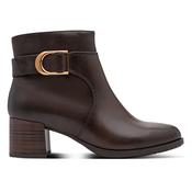 Jana Ladies Block Heeled Ankle Boots - 25370-47 - Brown