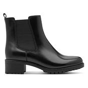 Jana Ladies Block Heeled Ankle Boots - 25710-47 - Black image