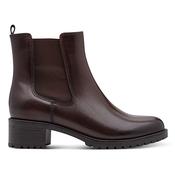 Jana Ladies Block Heeled Ankle Boots - 25710-47 - Brown image