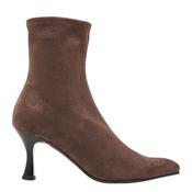 Miss Elastic Ladies Sock Boots - 78042 - Brown Suede image