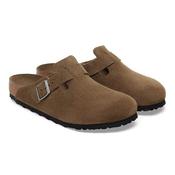 Birkenstock Men's Suede Clogs - Boston - Dark Tea